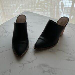 Black mule Booties